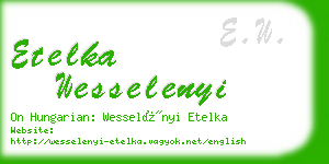 etelka wesselenyi business card